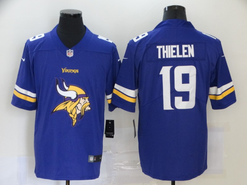 Men's Minnesota Vikings Adam Thielen #19 Purple Jersey